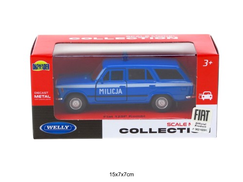 WELLY 1:34 FIAT 125P KOMBI MILICJA 32371