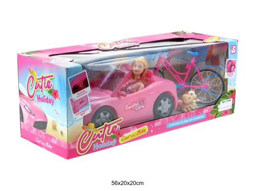 AUTO Z LALKĄ I ROWEREM G104452 75011