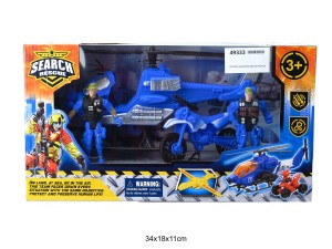 ZESTAW HELIKOPTER MOTOR POLICJA 49333