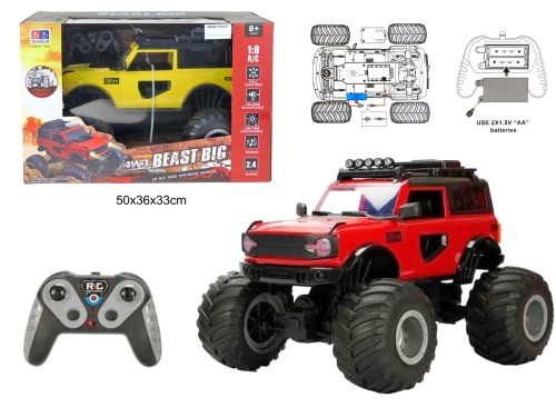 AUTO TERENOWE DUŻE KOŁA NA RADIO 05337