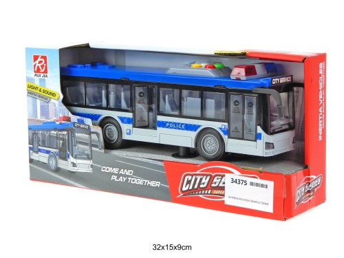 AUTOBUS POLICYJNY ŚWIATŁO I DŹWIĘK 34375