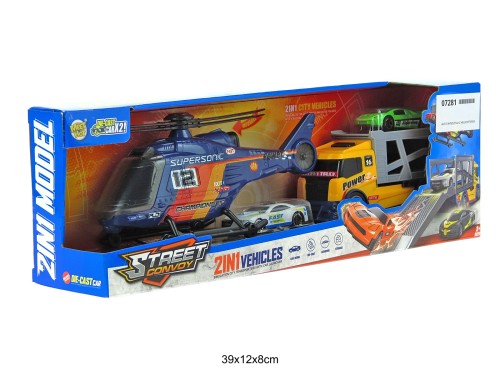 AUTO WYRZUTNIA Z HELIKOPTEREM 07281