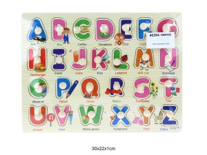 PUZZLE DREWNIANE LITERKI 46394