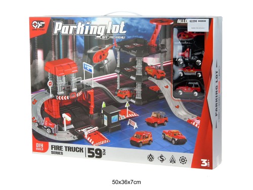PARKING STRAŻ METALOWY Z AKCESORIAMI 62290