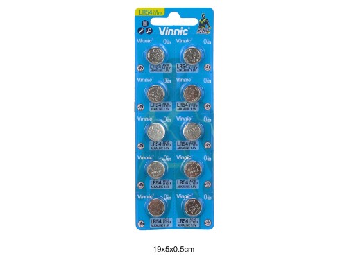BATERIA VINNIC LR54 AG10 10SZT. 9236