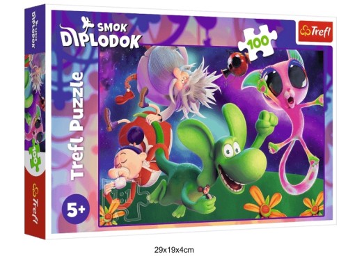 PUZZLE 100 SMOK DIPLODOK I PRZYJACIELE 41259