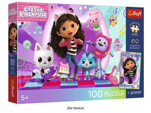 PUZZLE 100 PREMIUM KOLOROWY KOCI ŚWIAT 41245