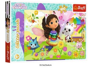PUZZLE 100 GLITTER BROKATOWA GABBY 41249