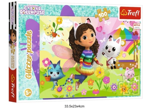 PUZZLE 100 GLITTER BROKATOWA GABBY 41249