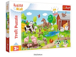 PUZZLE 24 MAXI BOBASKI I ZWIERZĘTA 40991