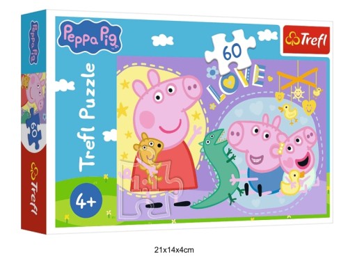 PUZZLE 60 SZCZĘŚLIWA ŚWINKA 41212