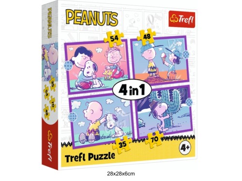 PUZZLE 4W1 ZE SNOOPYM JEST WESOŁO 41234