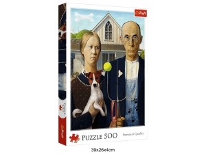 PUZZLE 500 AMERICAN GOTHIC PSIA EDYCJA 40957
