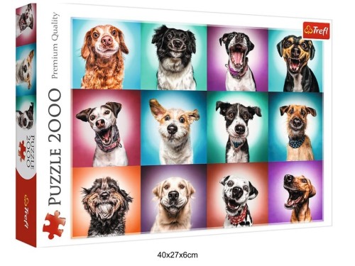 PUZZLE 2000 ZABAWNE PSIE PORTRETY 40701