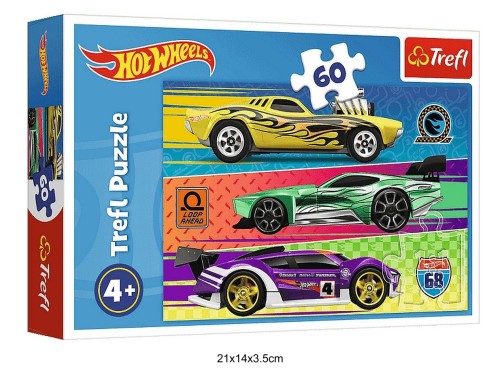 PUZZLE 60 WYŚCIG MATTEL HOT WHEELS 40741