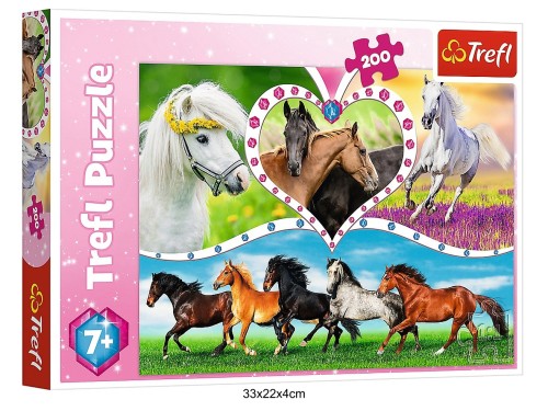 PUZZLE 200 PIĘKNE KONIE 40406