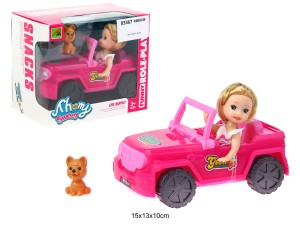 AUTO JEEP Z LALKĄ 03367