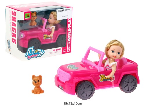 AUTO JEEP Z LALKĄ 03367