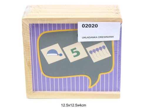 UKŁADANKA DREWNIANA NAUKA LICZENIA 580146 02020